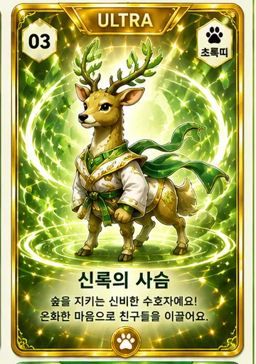 초록띠 수호령 신록의 사슴